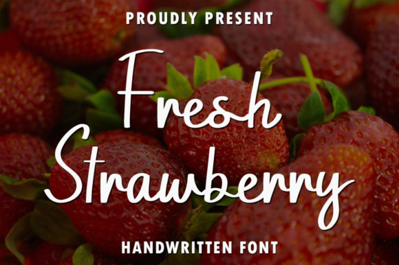 Bring Elegance to Your Creations with Fresh Strawberry Font