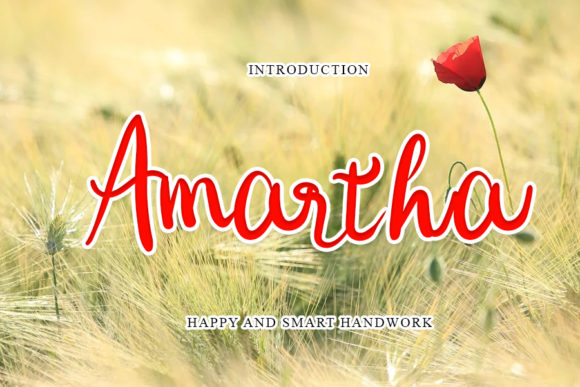 Discover Amartha: A Versatile Script Font for Editorial Design