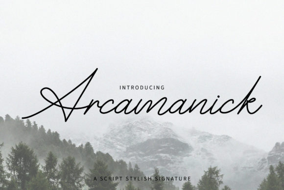 Discover Arcamanick: A Handwritten Font for Creative Branding
