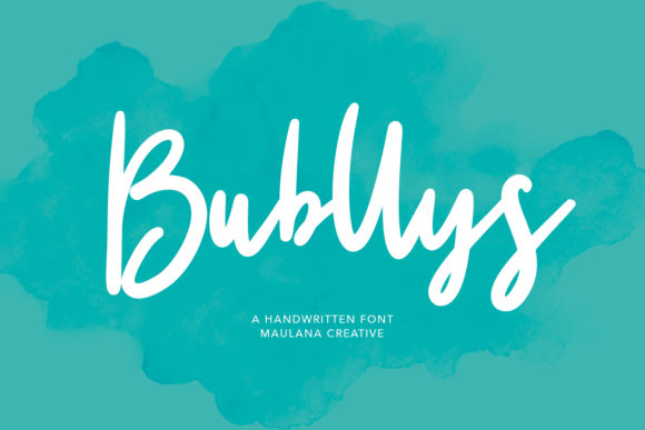 Discover Bubllys: A Playful Handwritten Font for Creative Projects