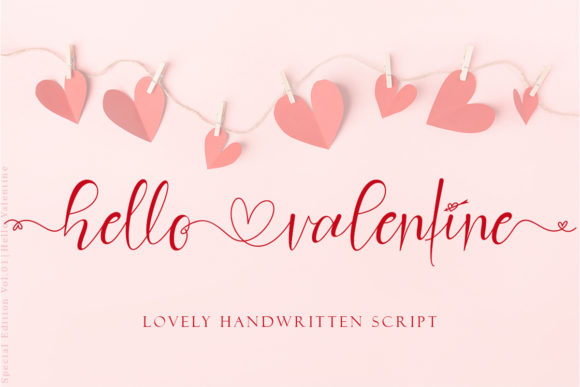 Elegant Hello Valentine Font for Modern Web Design