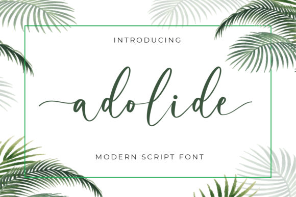 Enhance Your Brand with Adolide: A Premium Handwritten Font