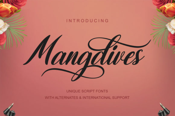 Enhance Your Brand with Mangdives: A Timeless Handwritten Font