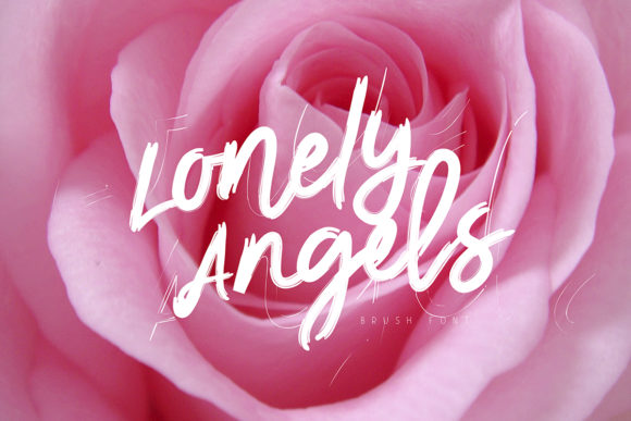 Lonely Angels: A Bold Handwritten Font for Editorial Design