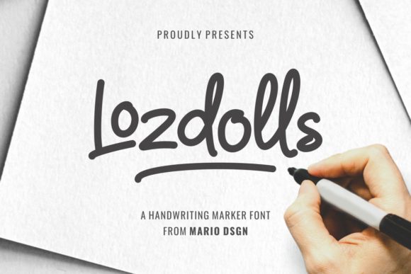 Lozdolls: A Versatile Handwritten Font for Creative Projects