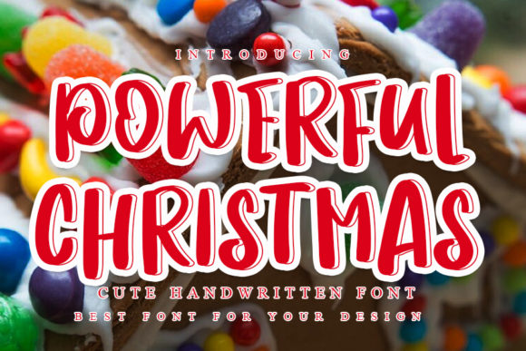 Powerful Christmas: A Bold Handwritten Font for Impactful Branding