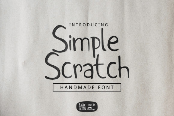 Simple Scratch: A Handwritten Font for Web Design