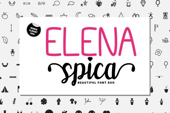Transform Your Brand with Elena Spica Font