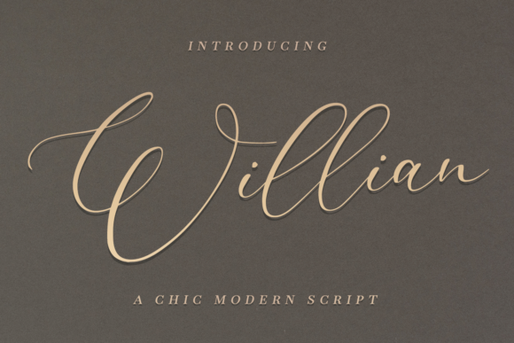 Willian: A Flowing Handwritten Font for Elegant Branding